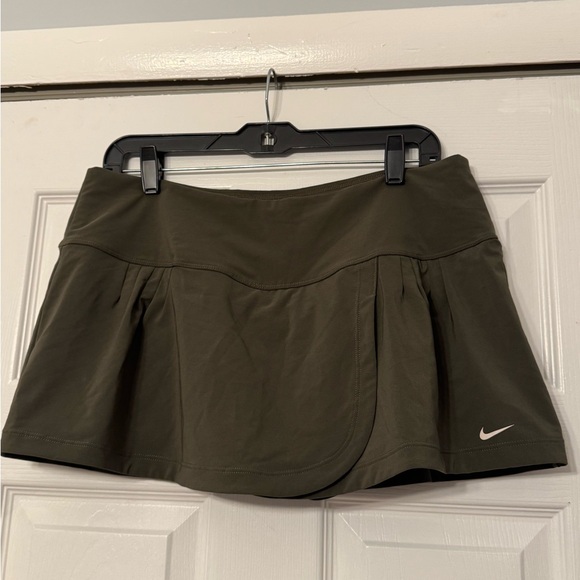 Nike Dresses & Skirts - Nike Dri-FIT Olive Green Athletic Sporty Activewear Tennis Short Skirt Skort